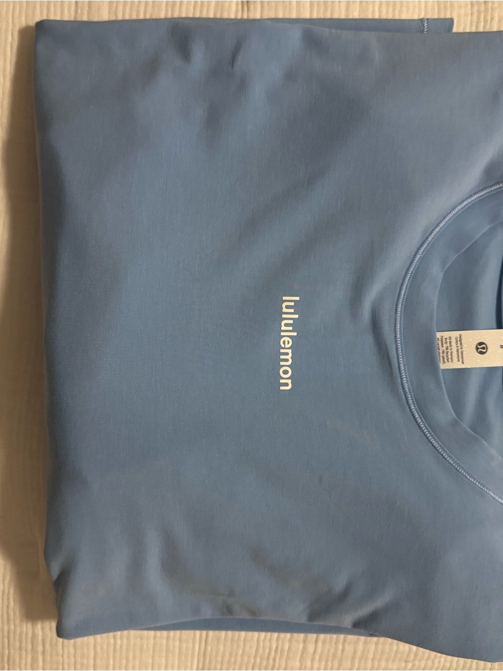 Lululemon Sinatra Blue Jersey Training WordMark long sleeve - Picture 4 of 5